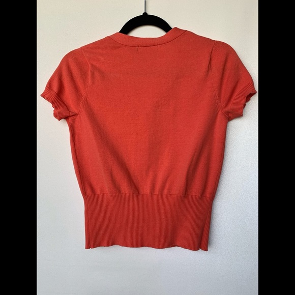 XS, George, coral short sleeve cardigan - Picture 2 of 6